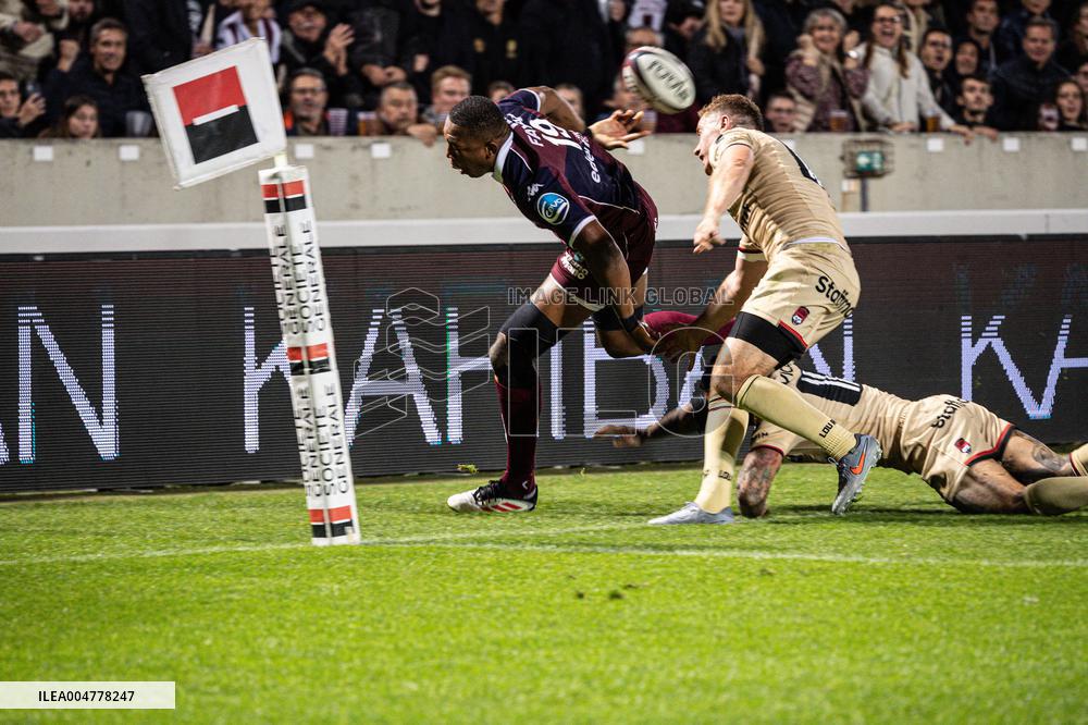 TOP 14: UNION BORDEAUX BEGLE VS LOU RUGBY (LYON)