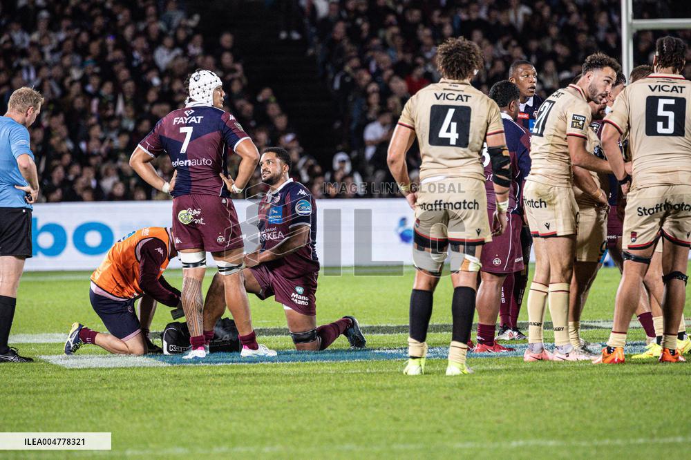 TOP 14: UNION BORDEAUX BEGLE VS LOU RUGBY (LYON)