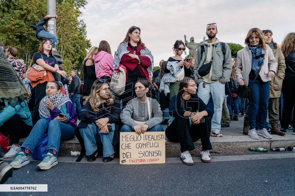 Demonstration in Support of Palestine Across Italy