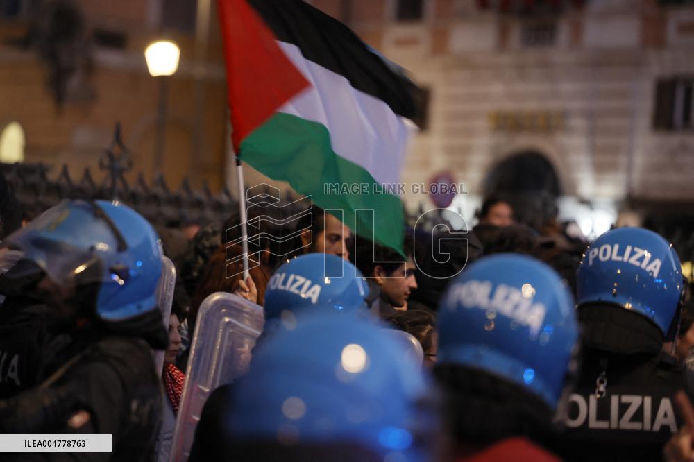 Demonstration in Support of Palestine Across Italy