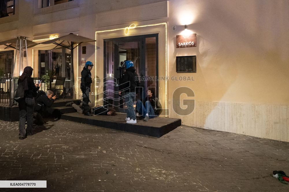 Demonstration in Support of Palestine Across Italy