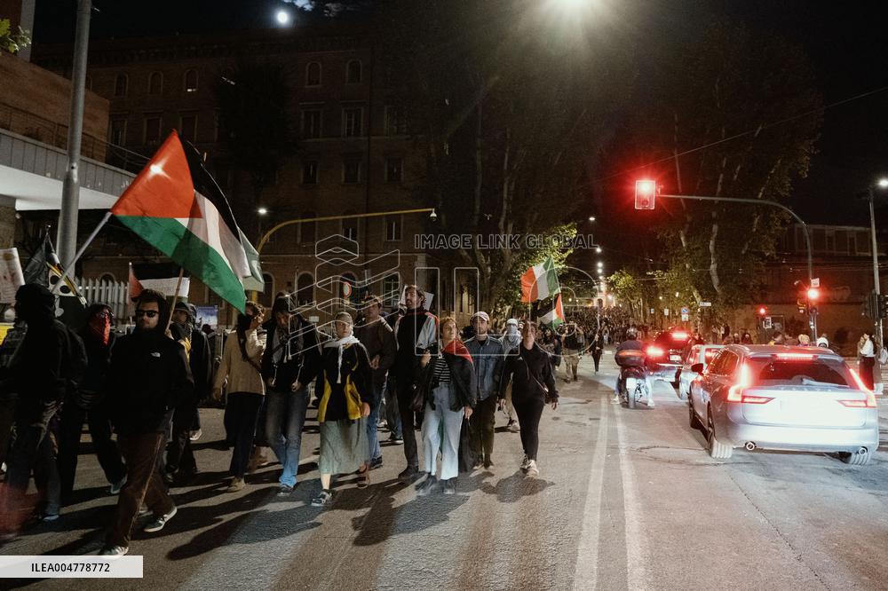 Demonstration in Support of Palestine Across Italy