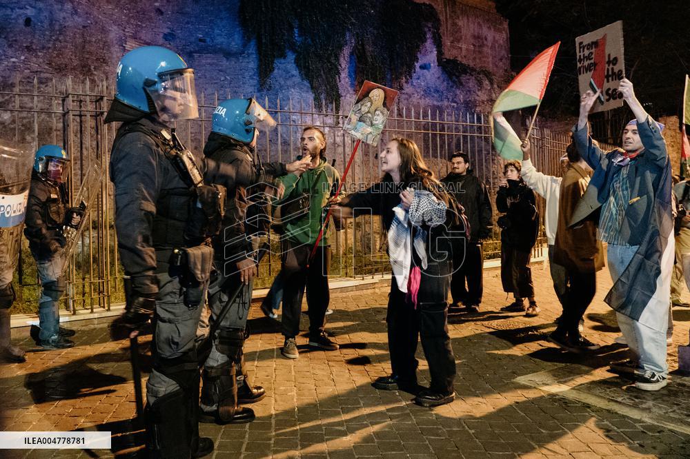 Demonstration in Support of Palestine Across Italy