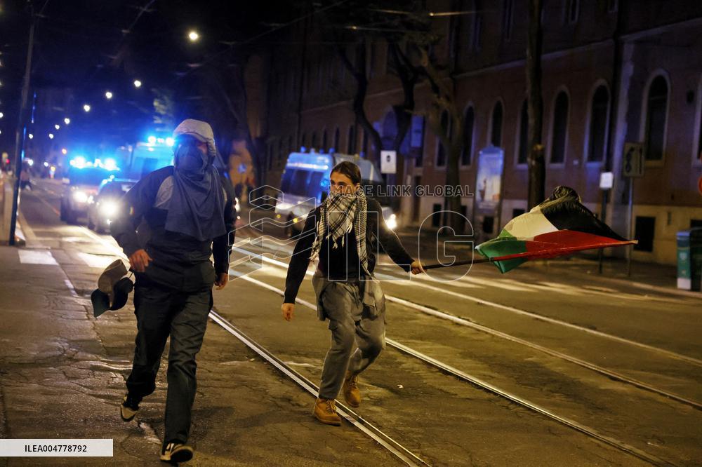 Demonstration in Support of Palestine Across Italy