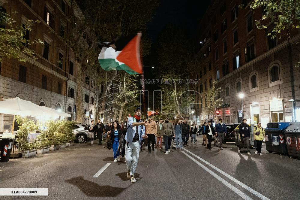 Demonstration in Support of Palestine Across Italy
