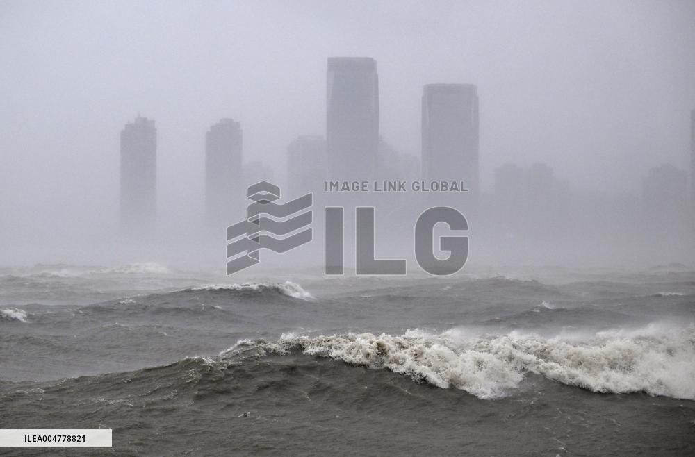 Typhoon Matmo Inflicts Strong Gusts And Rainfall - China