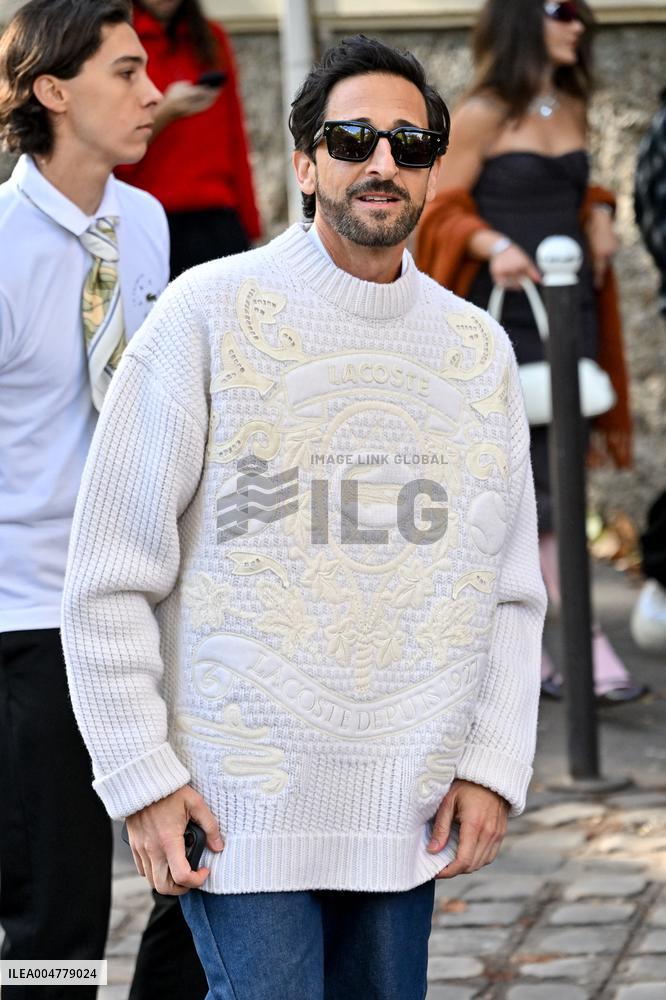 PFW Lacoste Outside Arrivals