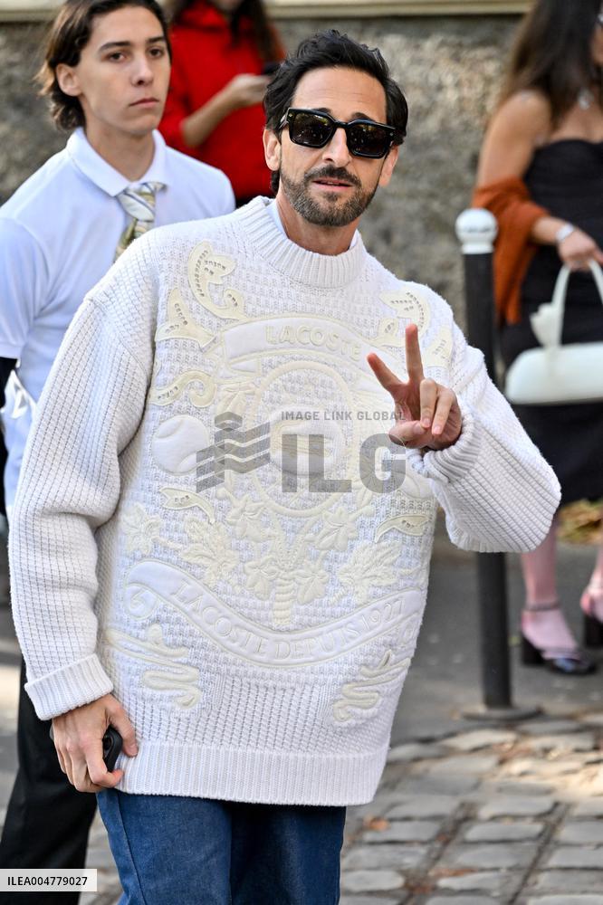 PFW Lacoste Outside Arrivals