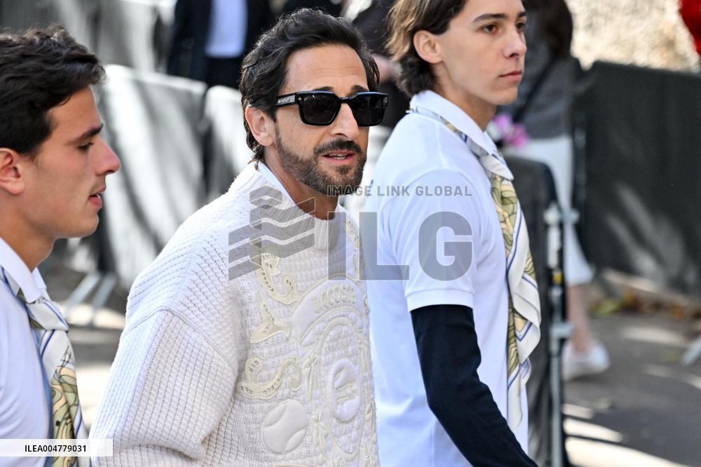 PFW Lacoste Outside Arrivals