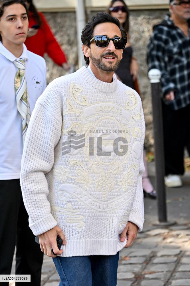 PFW Lacoste Outside Arrivals