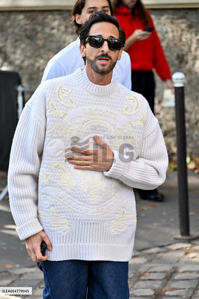 PFW Lacoste Outside Arrivals