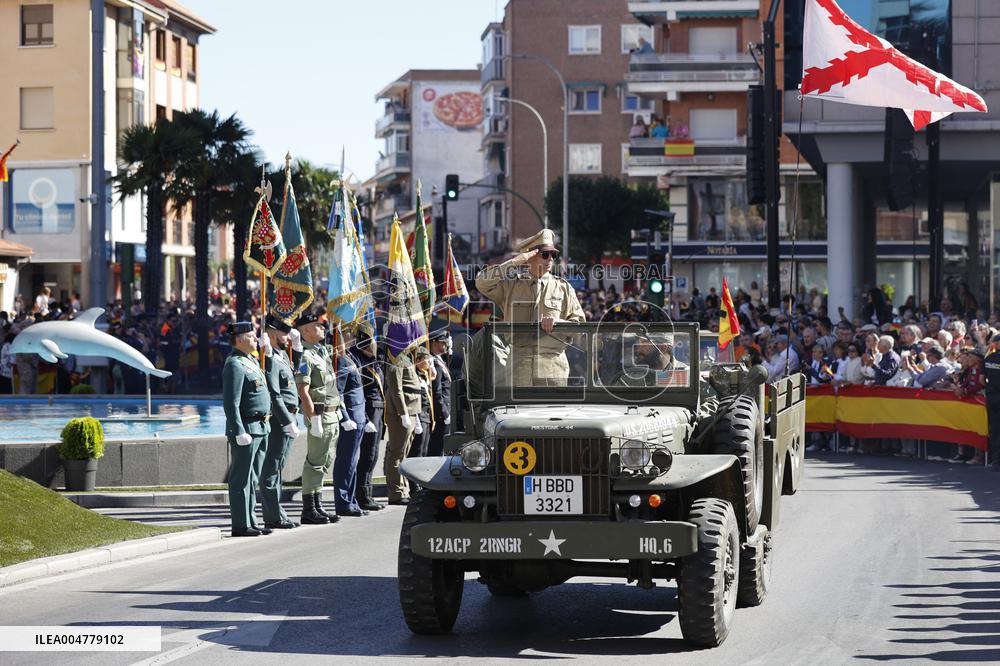 Infanta Elena de Borbon and Cristina de Borbon Attending Gran Homenaje - Madrid