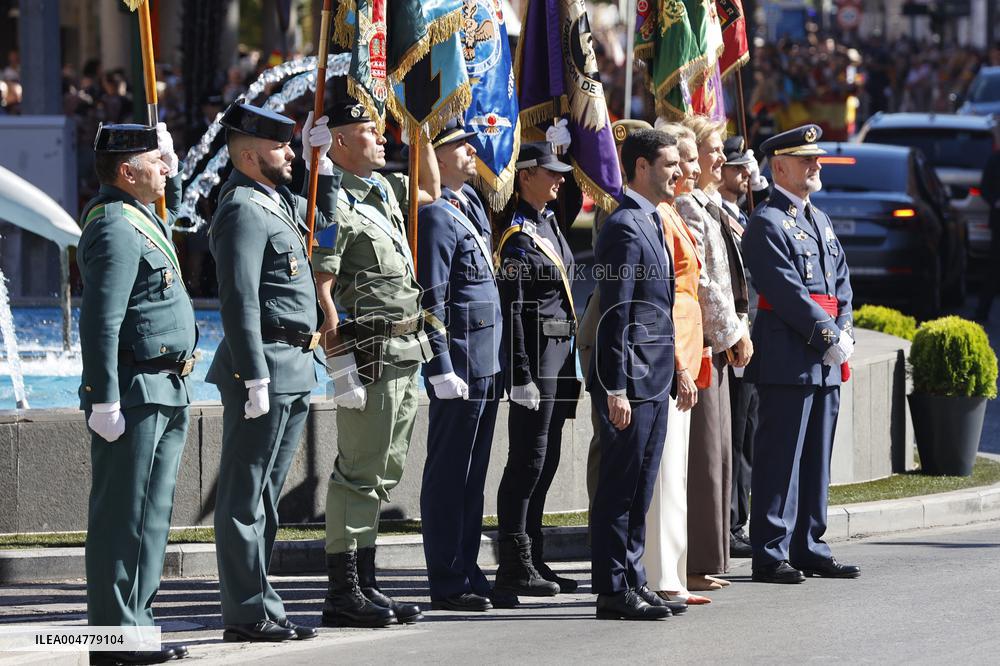 Infanta Elena de Borbon and Cristina de Borbon Attending Gran Homenaje - Madrid