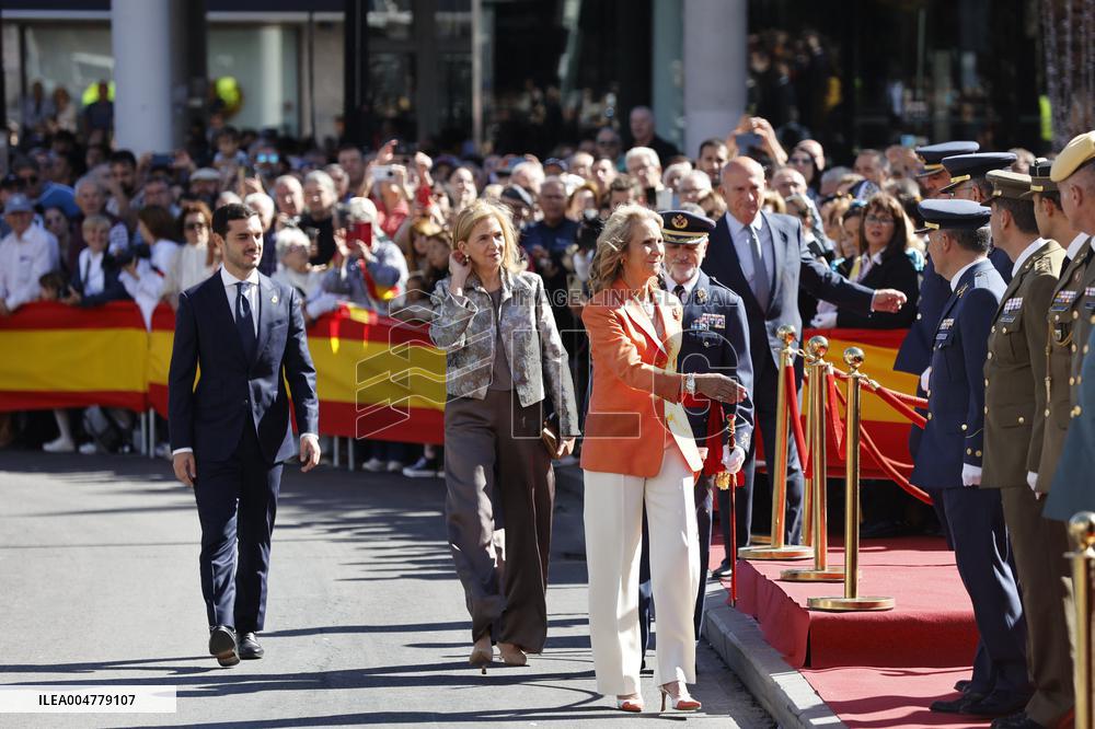 Infanta Elena de Borbon and Cristina de Borbon Attending Gran Homenaje - Madrid