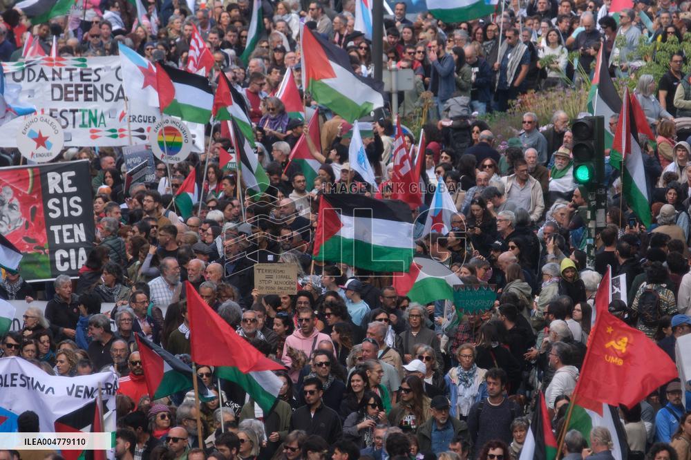 Galicia with Palestine Rally - Santiago de Compostela