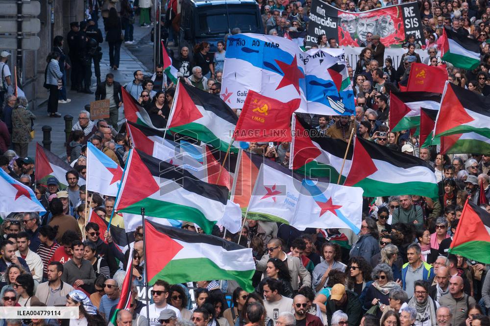 Galicia with Palestine Rally - Santiago de Compostela
