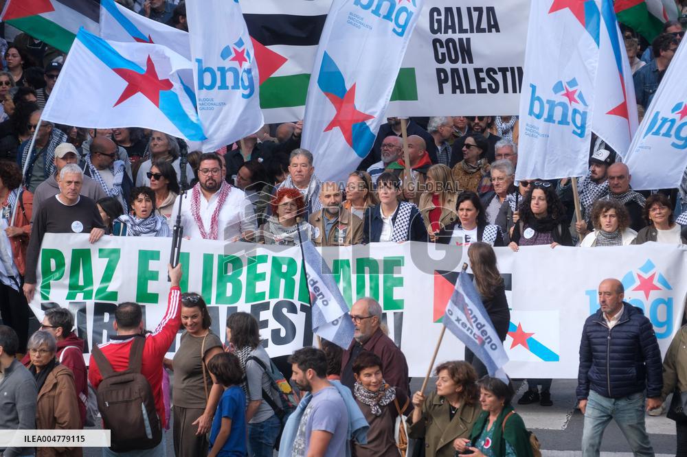 Galicia with Palestine Rally - Santiago de Compostela