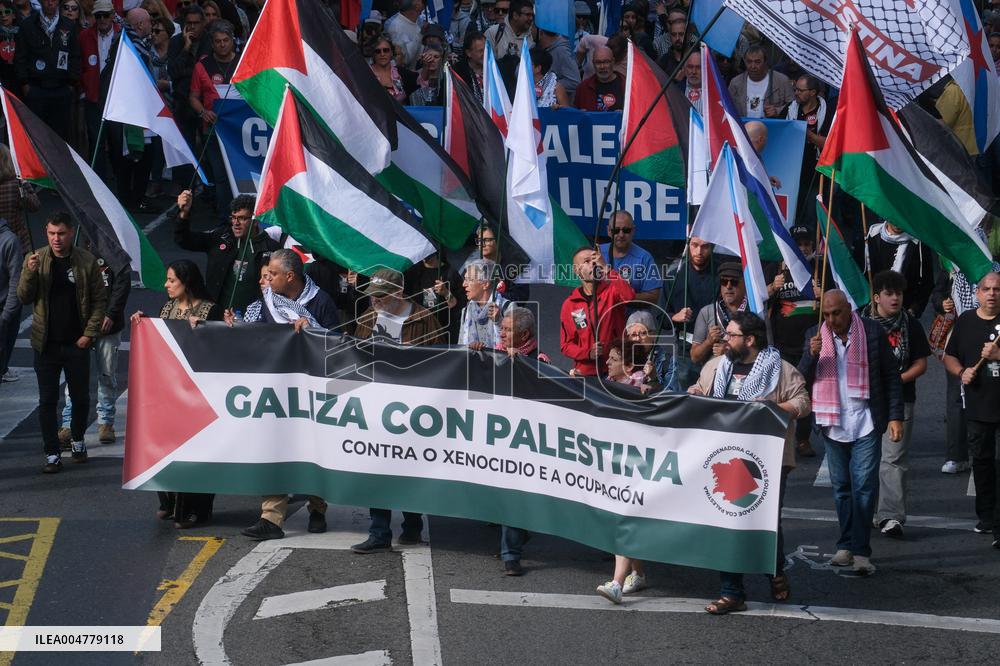 Galicia with Palestine Rally - Santiago de Compostela