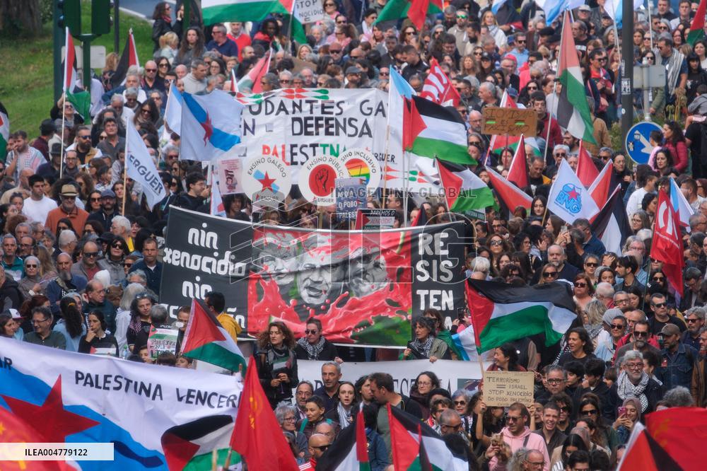 Galicia with Palestine Rally - Santiago de Compostela