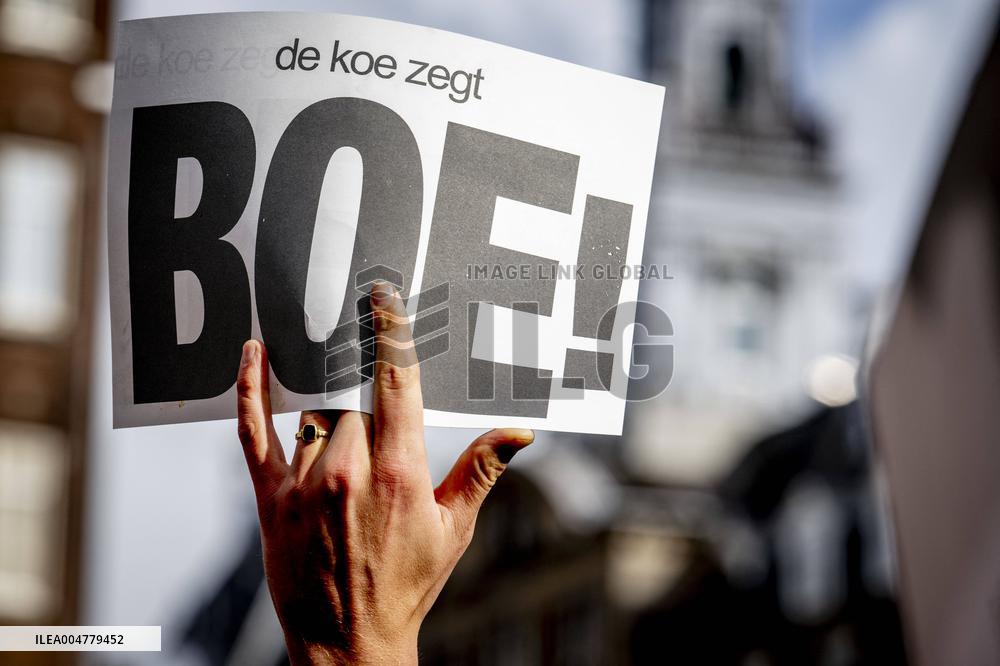 Protest Against The Livestock Industry - Amsterdam