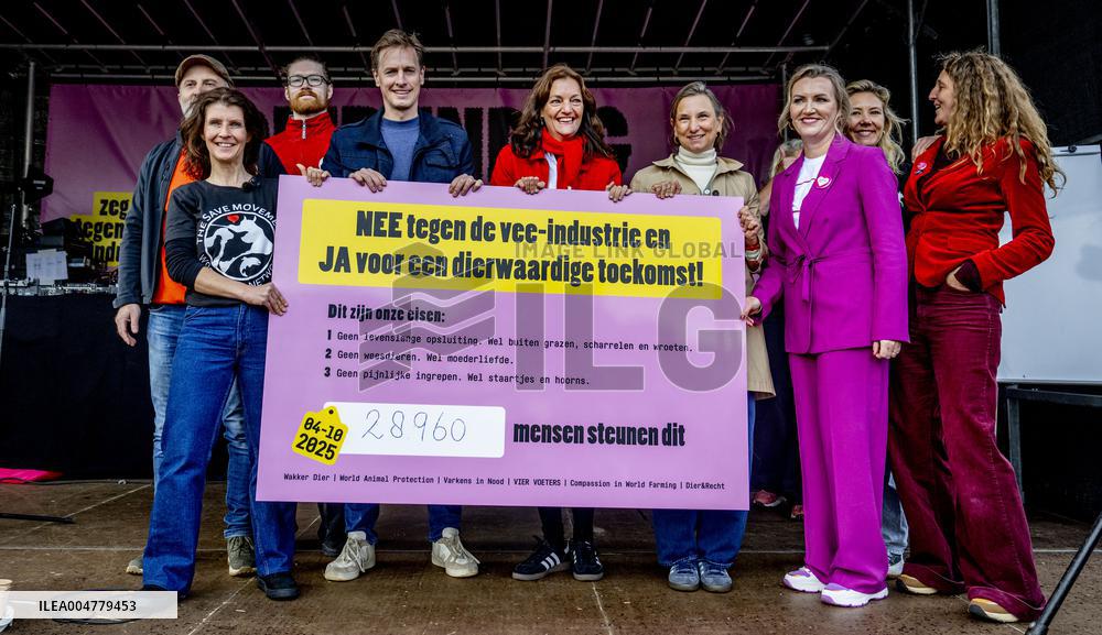 Protest Against The Livestock Industry - Amsterdam