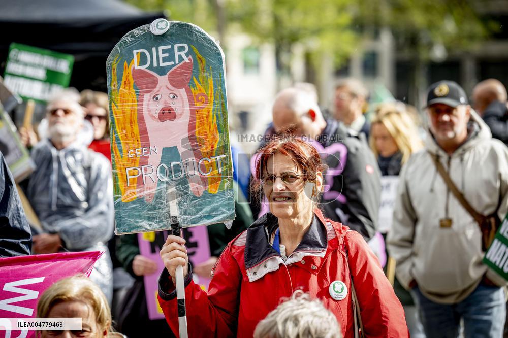 Protest Against The Livestock Industry - Amsterdam