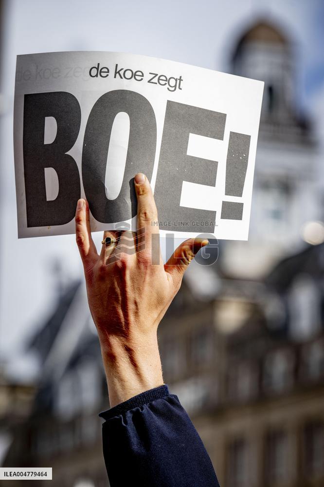 Protest Against The Livestock Industry - Amsterdam