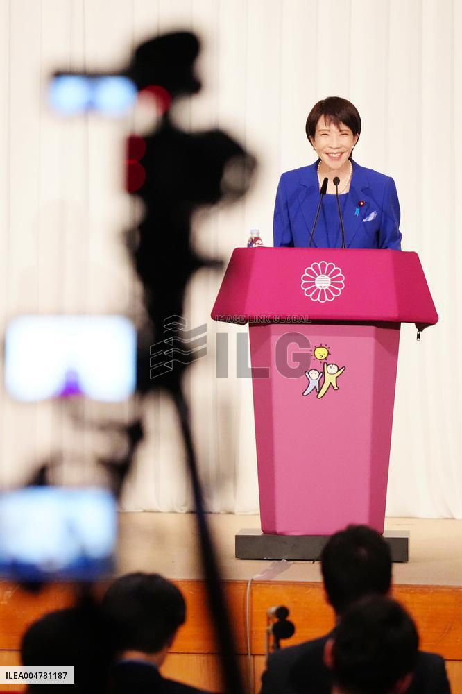 New Japan LDP leader Takaichi