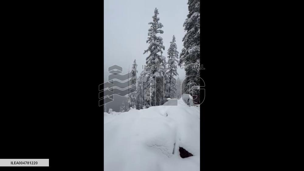 US: First Snow of Season Hits Utah Mountains, Forces Road Closure