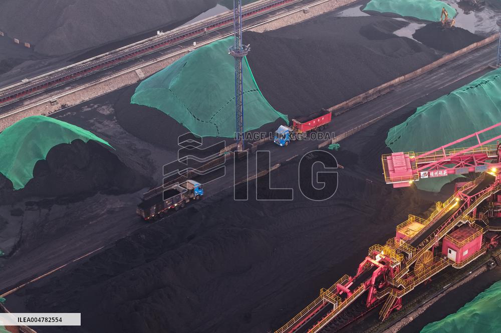 Yangtze River Wharf Coal Yard