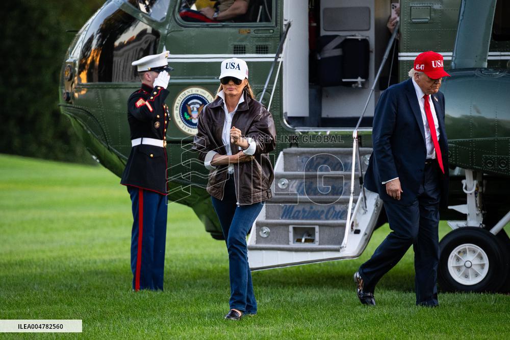 President Trump Speaks To Members Of The Media - DC
