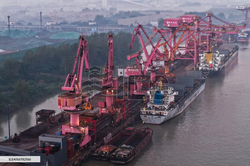 Yangtze River Wharf Coal Yard