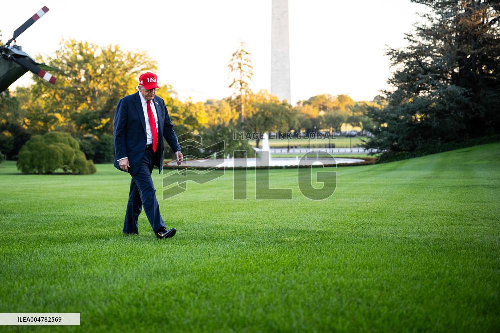 President Trump Speaks To Members Of The Media - DC