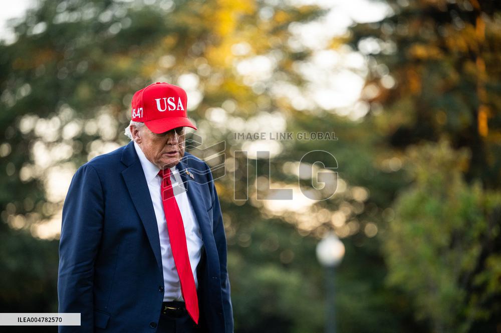 President Trump Speaks To Members Of The Media - DC