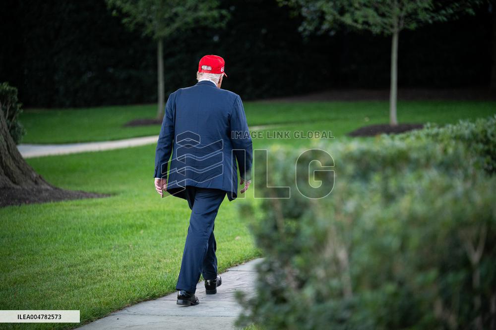 President Trump Speaks To Members Of The Media - DC