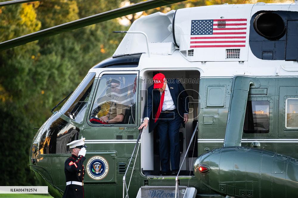 President Trump Speaks To Members Of The Media - DC