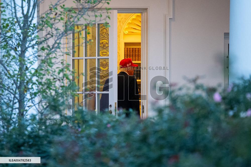 President Trump Speaks To Members Of The Media - DC