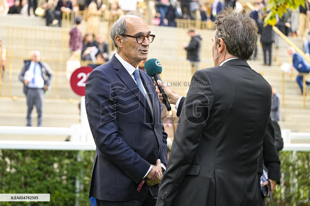 Eric Woerth At Qatar Prix De L Arc de Triomphe - Paris