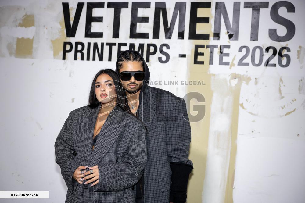 PFW - Vetements Photocall