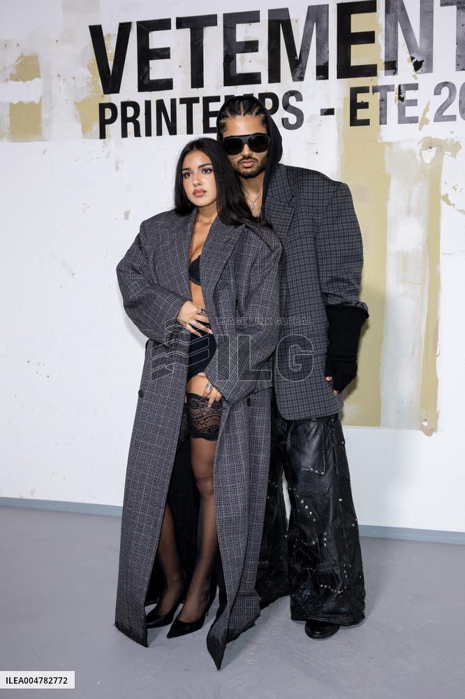 PFW - Vetements Photocall