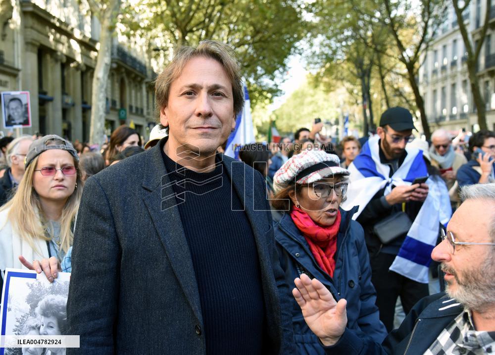 The Tous 7 Octobre Association Organizes A March For Hostages Held By Hamas - Paris