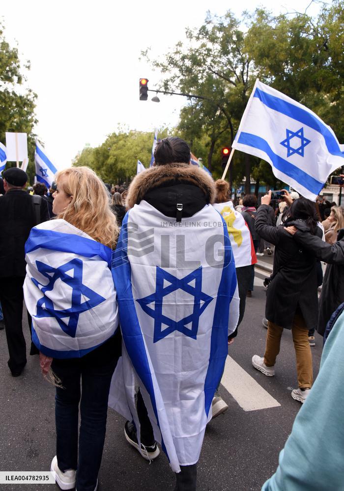 The Tous 7 Octobre Association Organizes A March For Hostages Held By Hamas - Paris