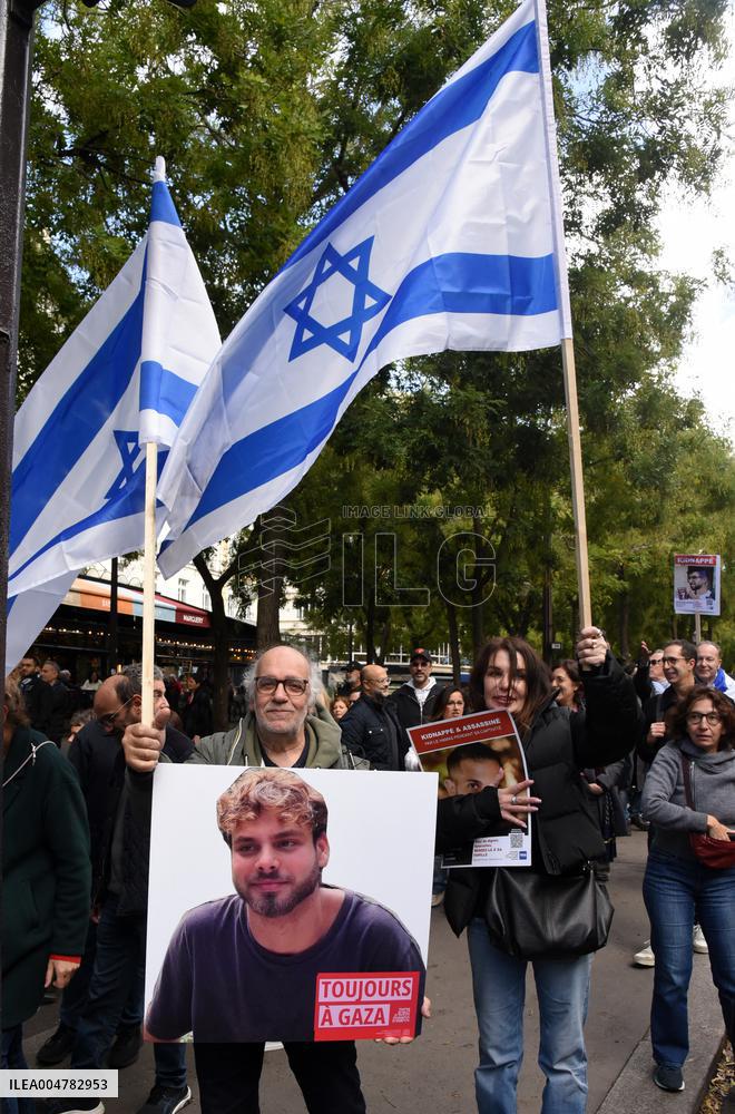 The Tous 7 Octobre Association Organizes A March For Hostages Held By Hamas - Paris