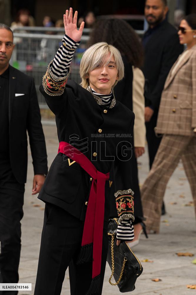 PFW Valentino Outside Arrivals