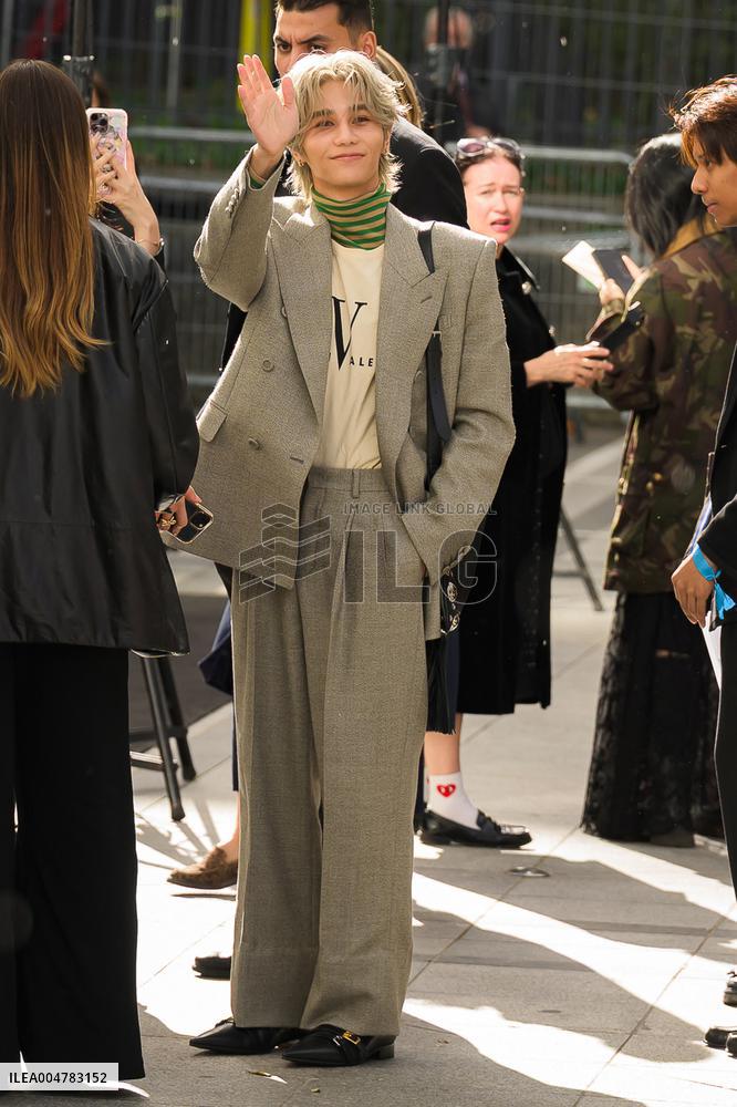 PFW Valentino Outside Arrivals