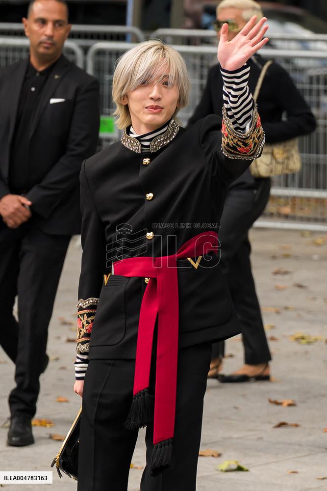 PFW Valentino Outside Arrivals