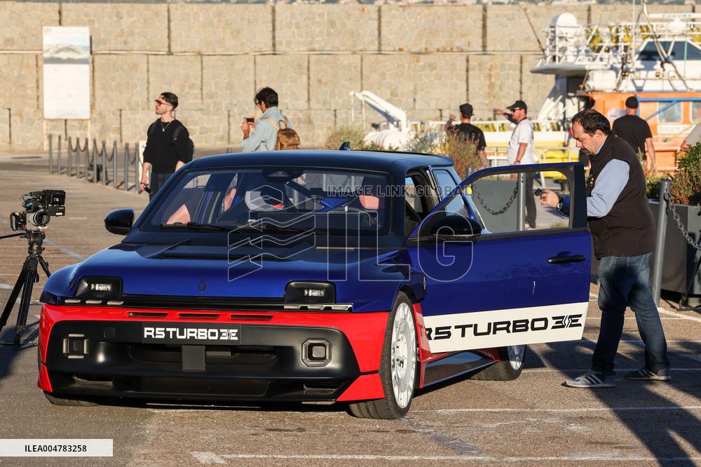 The New Renault 5 Turbo 3E Unveiled On The Calvi Harbour