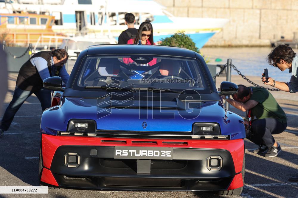 The New Renault 5 Turbo 3E Unveiled On The Calvi Harbour