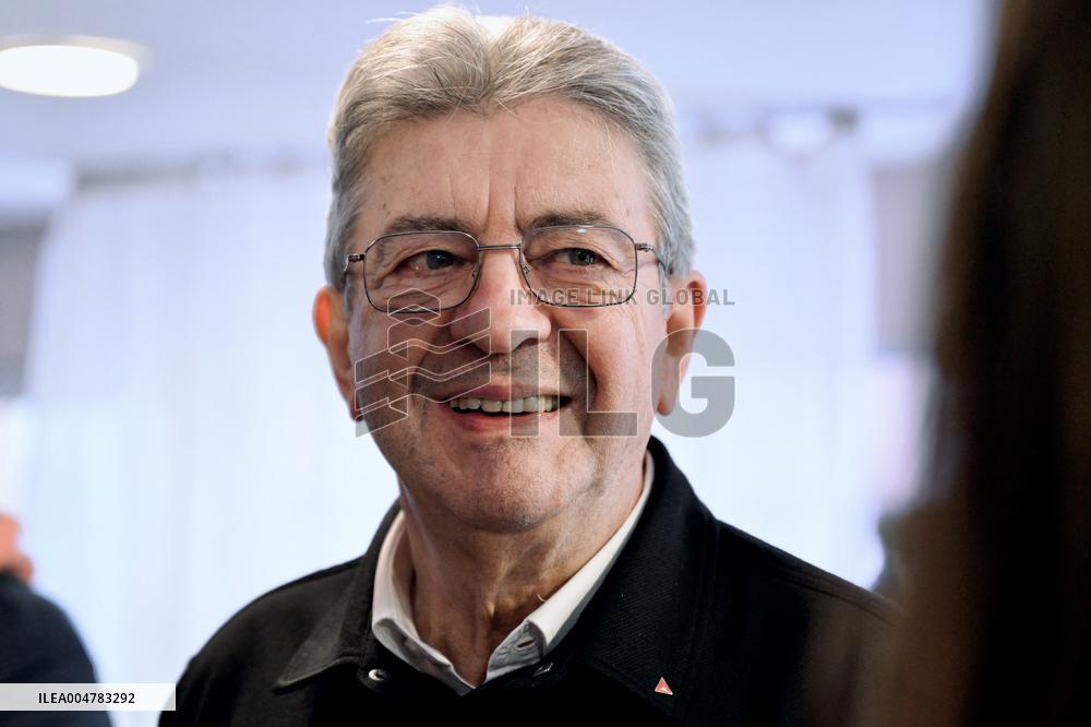 Jean Luc Melenchon And Emmanuel Fernandes LFI - Strasbourg