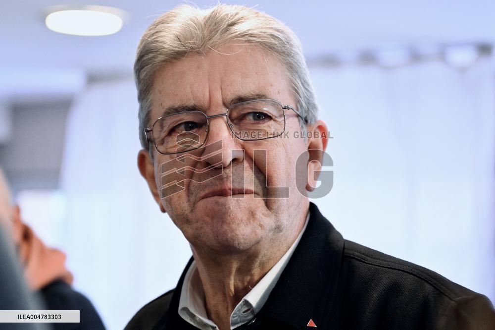 Jean Luc Melenchon And Emmanuel Fernandes LFI - Strasbourg